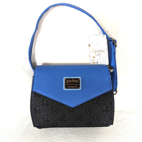 LOUNGEFLY | Harry Potter Ravenclaw House Chain Strap Crossbody Bag, BRAND NEW! - Picture 3 of 15